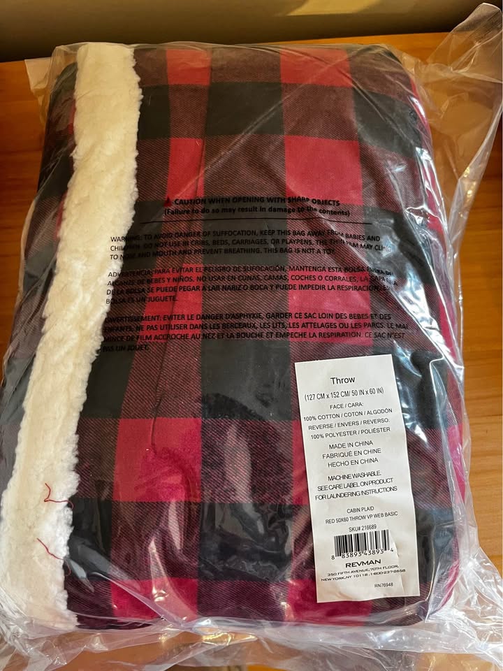Sherpa Throw Blanket