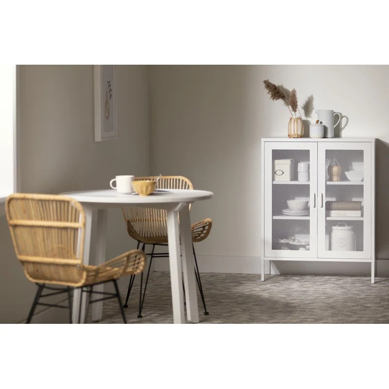 Eddison Mesh 2-Door Accent Storage Cabinet