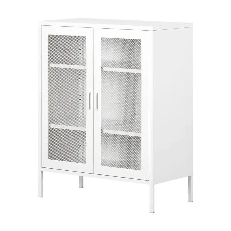 Eddison Mesh 2-Door Accent Storage Cabinet