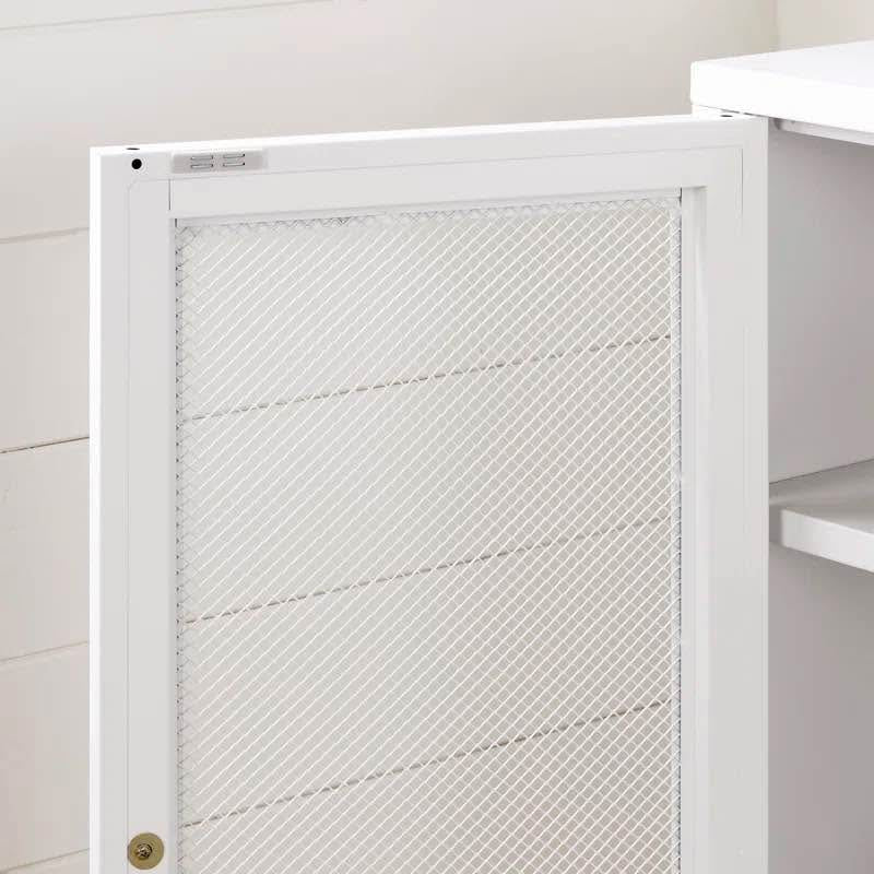 Eddison Mesh 2-Door Accent Storage Cabinet