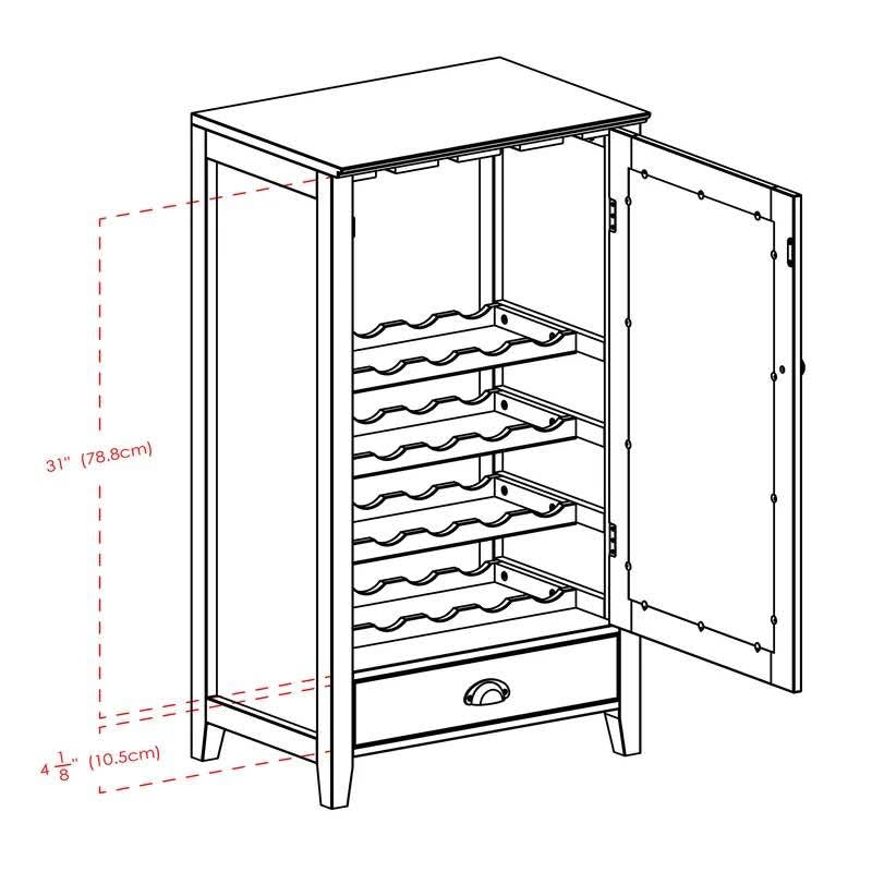 Bangor 22'' Wine Bar