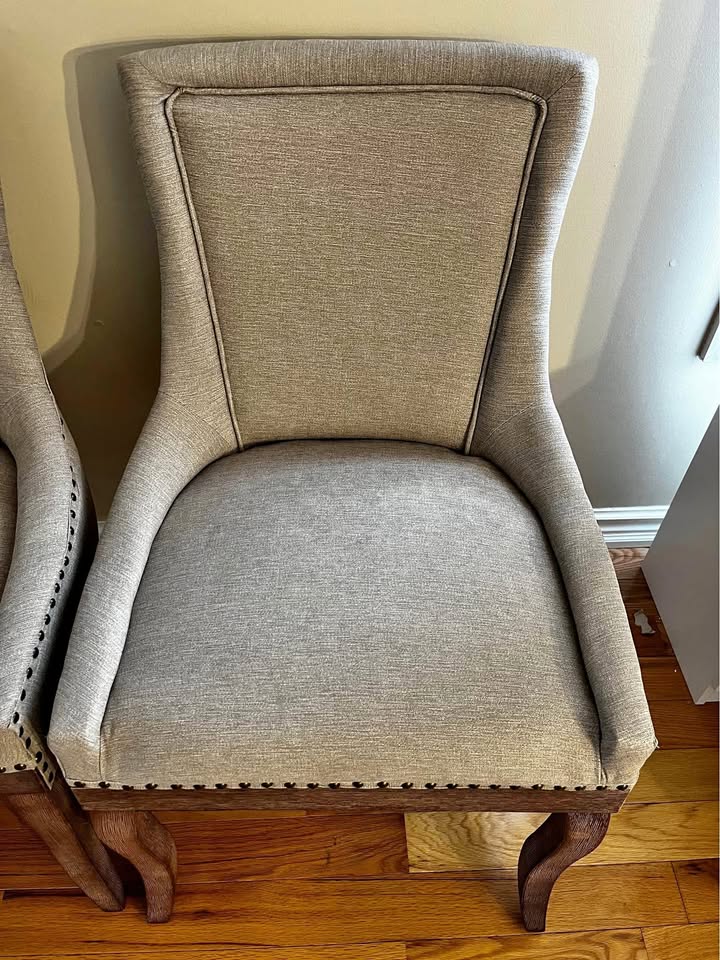 Linen Upholstered Parsons Dining Chair (Set of 2)