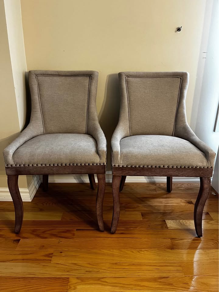 Linen Upholstered Parsons Dining Chair (Set of 2)