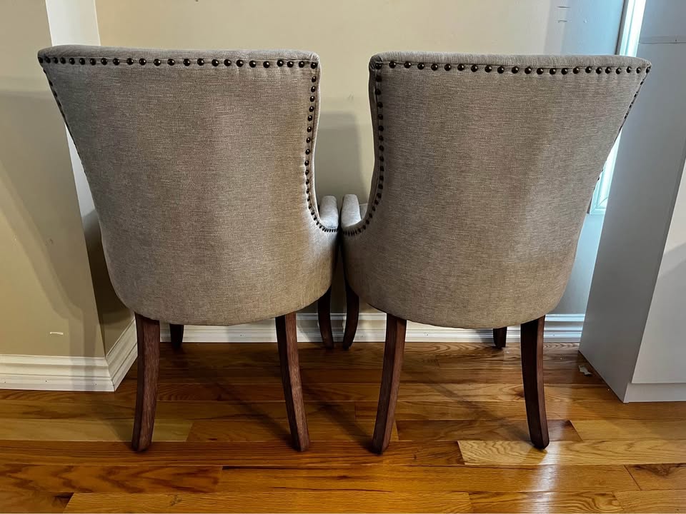 Linen Upholstered Parsons Dining Chair (Set of 2)