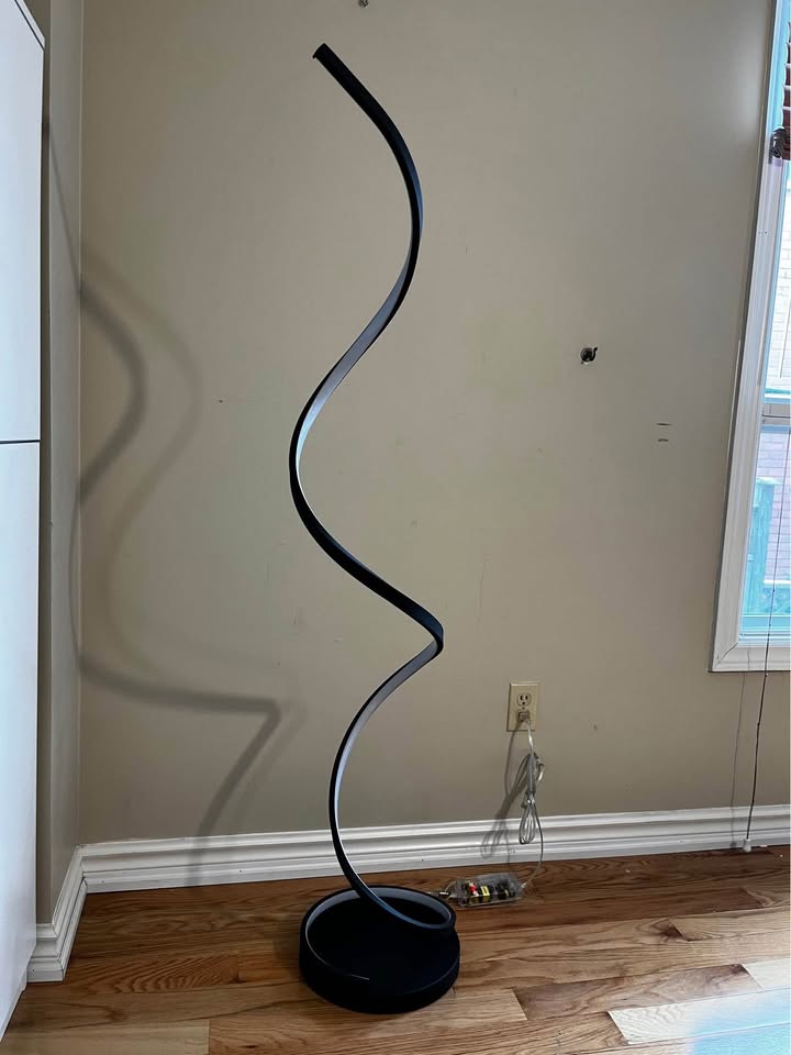 Taquan 63" Spiral LED Floor Lamp