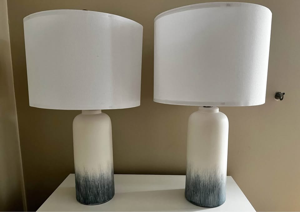 Chanise 23.5" Hand-Painted Ceramic Table Lamp (Set of 2)