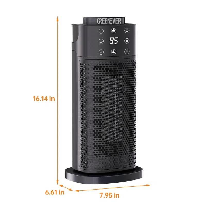 1500W Space Heater with Built-In Humidifier & Remote Control