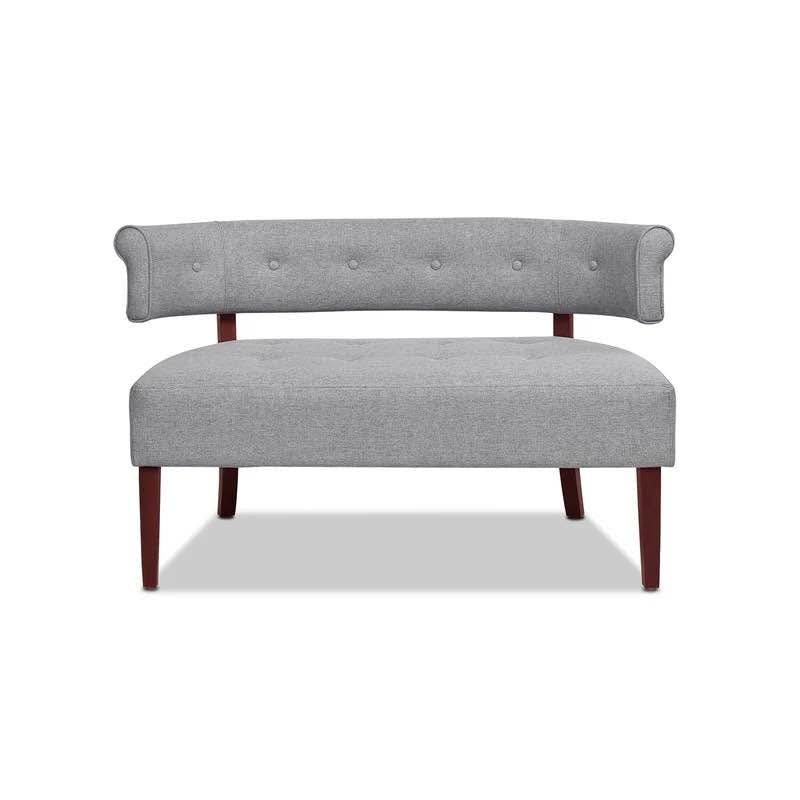 Bodee 51'' Upholstered Settee - Light Grey