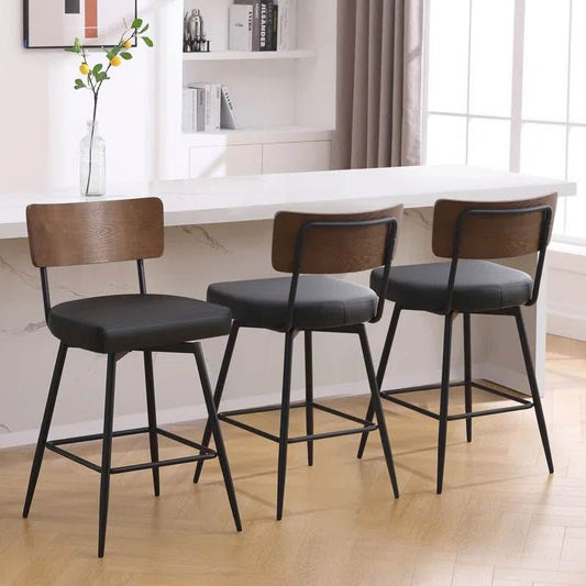 Set of 3 Swivel Bar Stools – 29" Seat Height