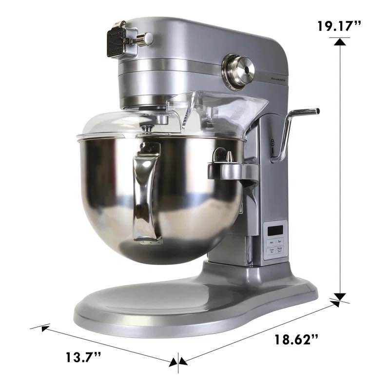 Kenmore Elite Heavy-Duty 6 Qt Bowl-Lift Stand Mixer – 600W – Silver