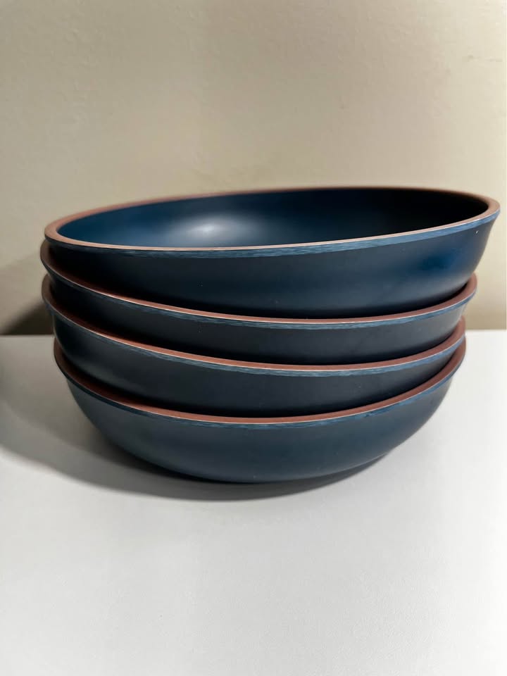 Gibson Home Rockabye 12-Piece Melamine Dinnerware Set – Teal (Open Box)