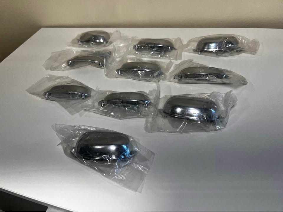 10-Pack Polished Chrome Cup/Bin Pull Handles – 2.5” Center to Center