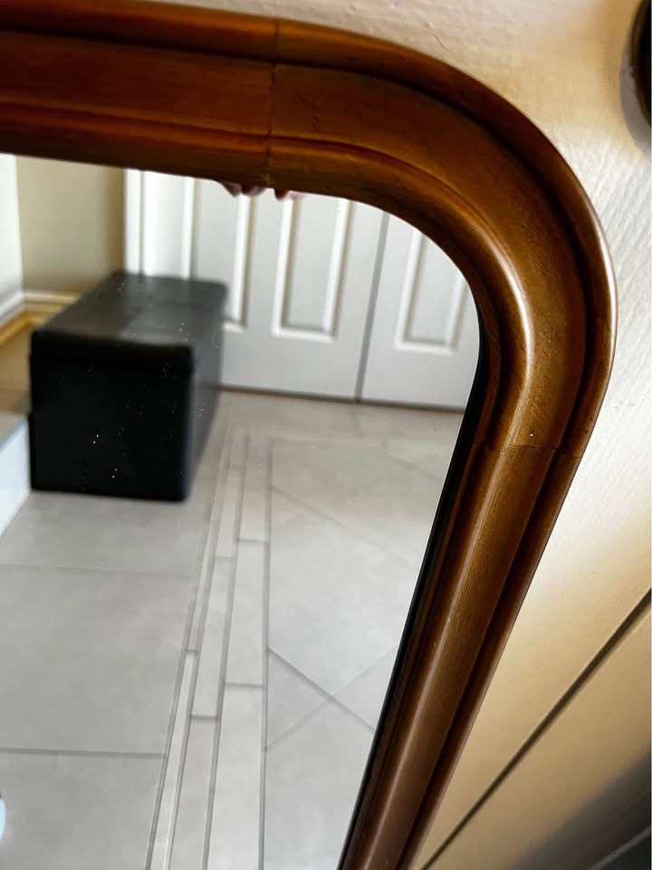 Set of Ancell Solid Wood Rectangle Mirrors – Farmhouse Style